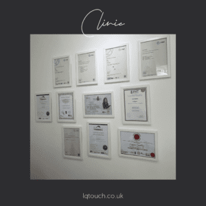 Laura's Touch Qualifications Display