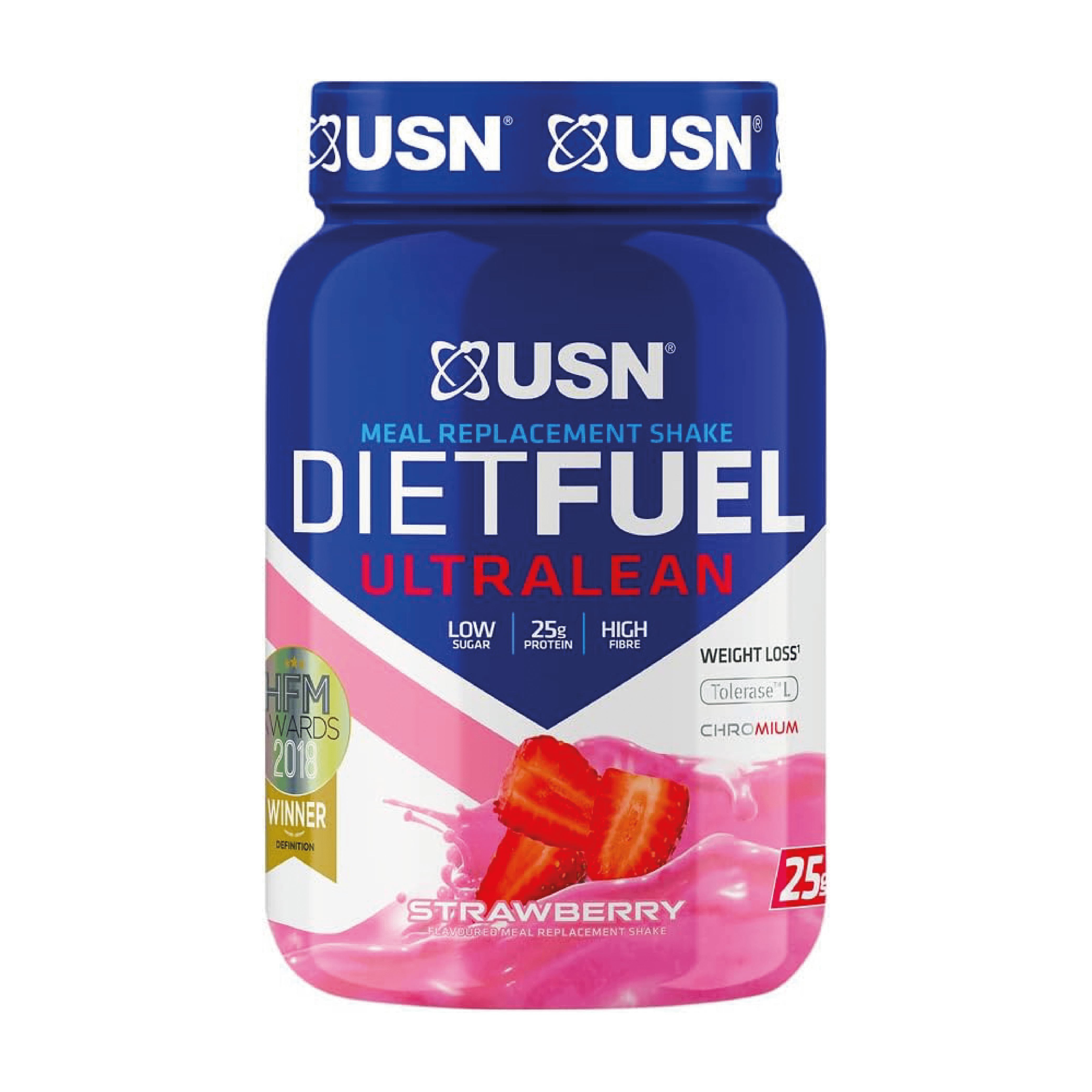 USN Diet Fuel UltraLean Strawberry 1KG: Your Ultimate Meal Replacement for Weight Control and Lean Muscle Development
