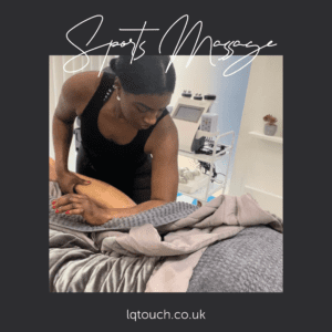 A Sport Massage being administered to a client at Lauras Touch, Bromley Clinic